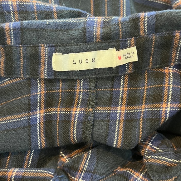 Women’s Lush Brand Plaid Shirt Dress - Picture 8 of 8